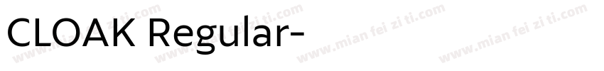 CLOAK Regular字体转换